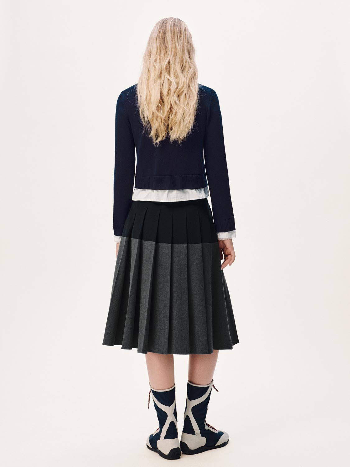 2 In 1 Asymmetric Argyle Knitted Cardigans