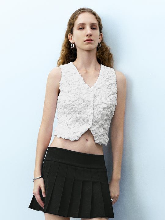 V-Neck Straight Waistcoat