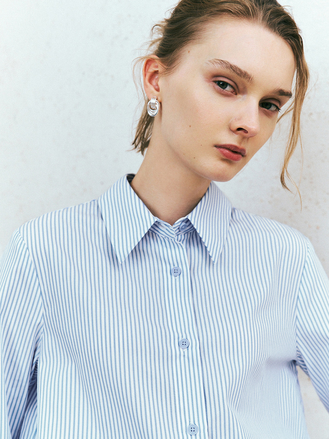 2 In 1 Striped Loose Shirt