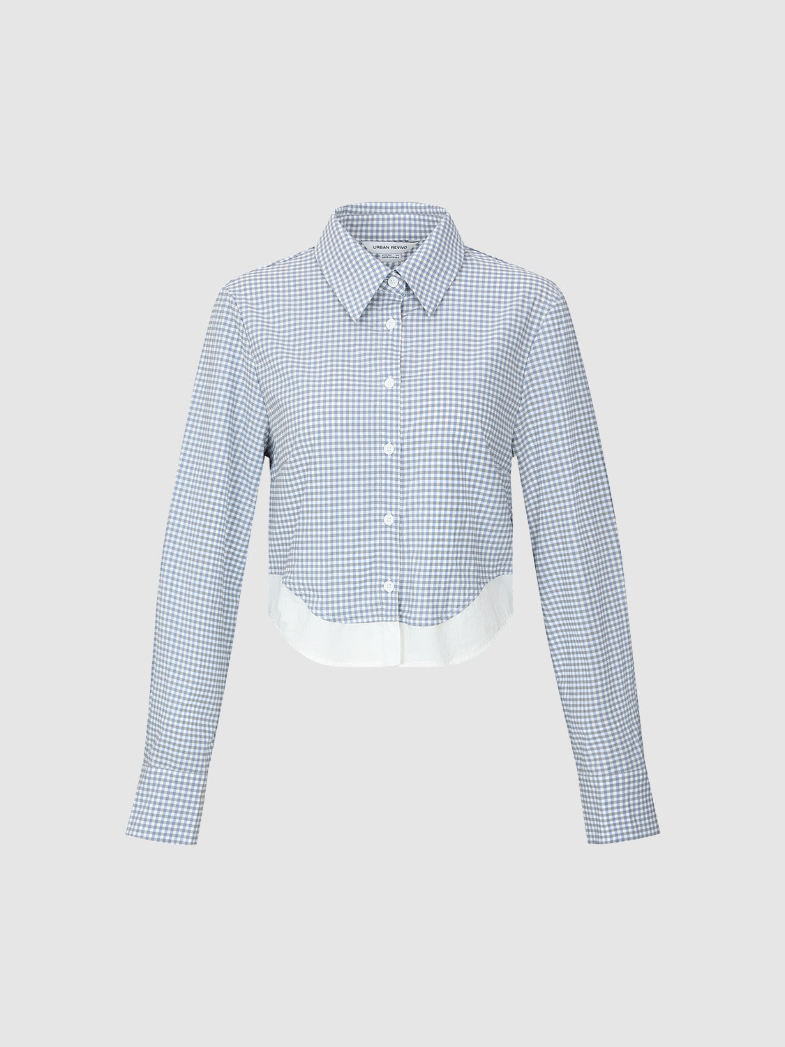 Gingham 2 In 1 Straight Shirt