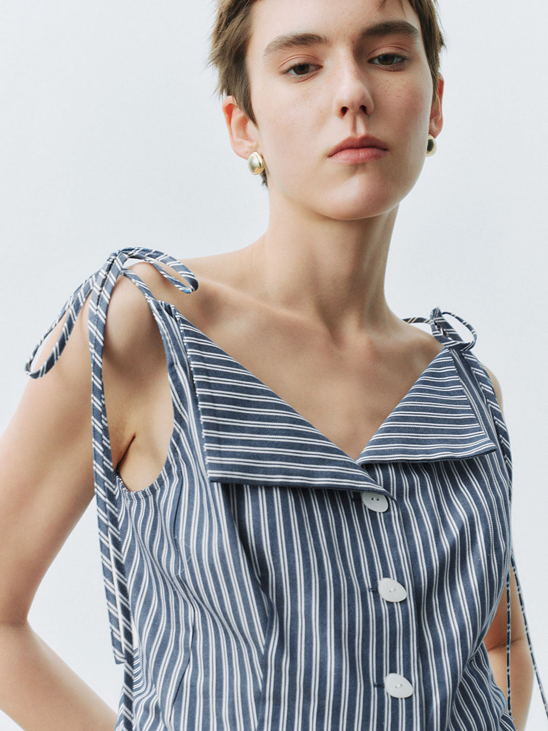 Striped Cami Sleeveless Shirts