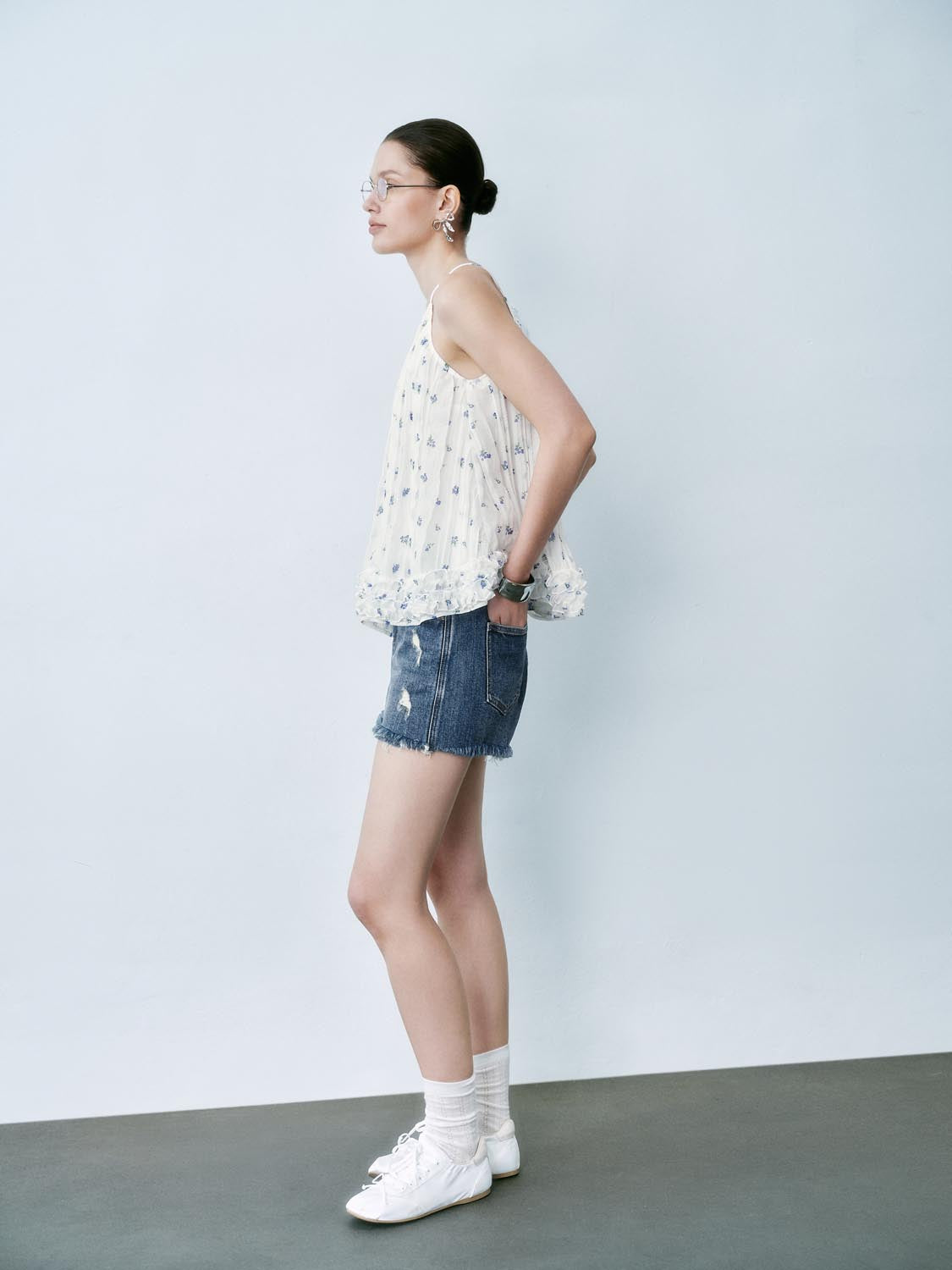 Loose Floral Cami Tops