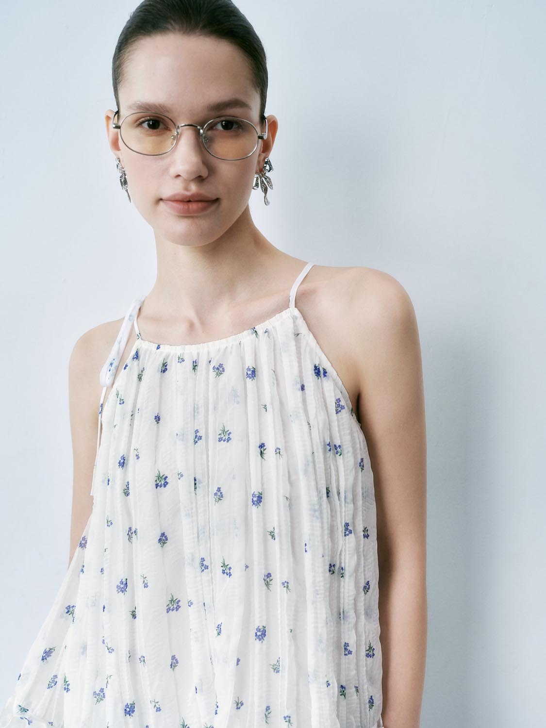 Loose Floral Cami Tops