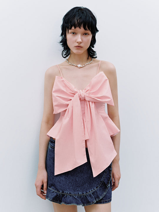 Bow Decor Cami Tops