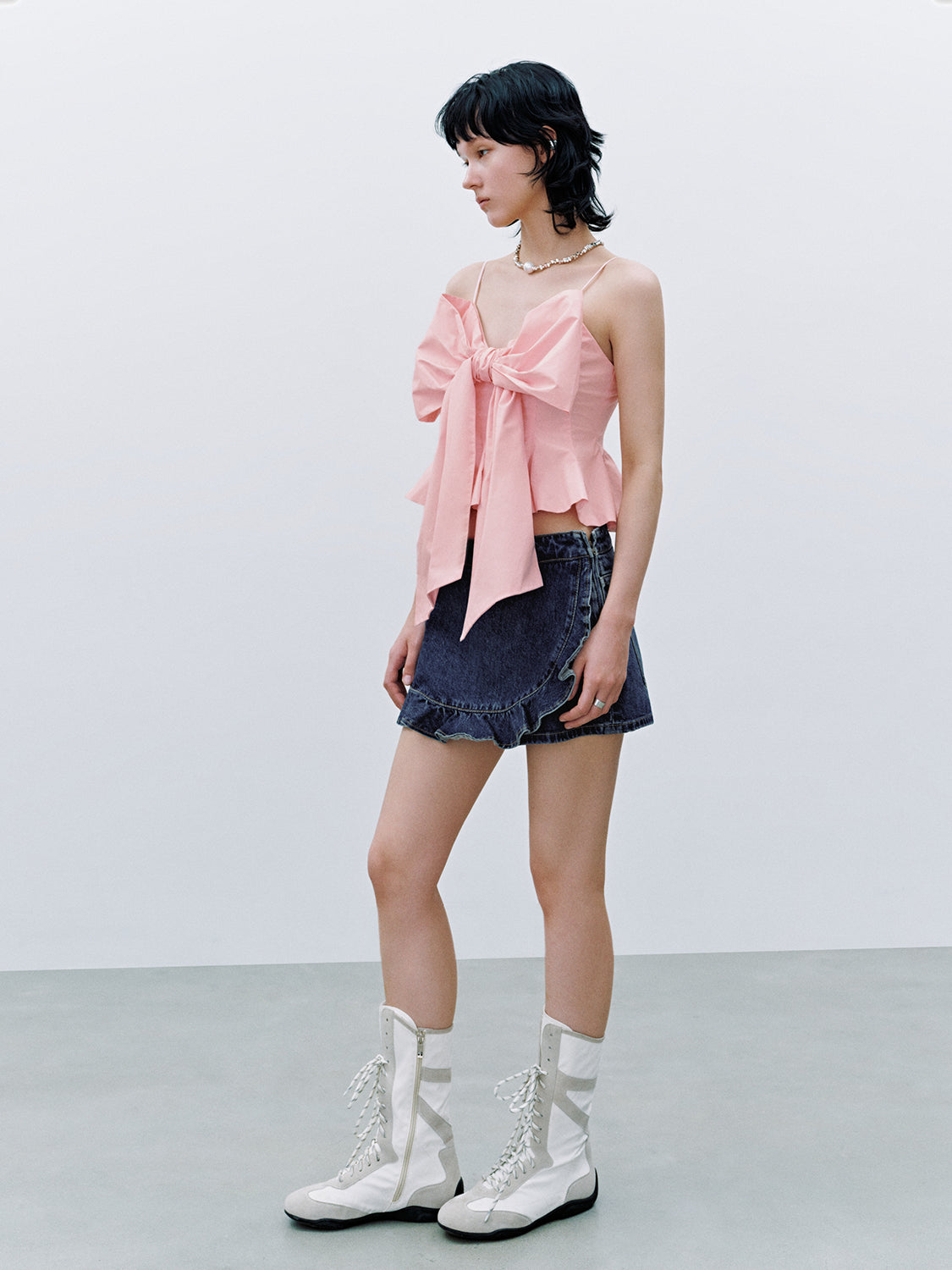 Bow Decor Cami Tops