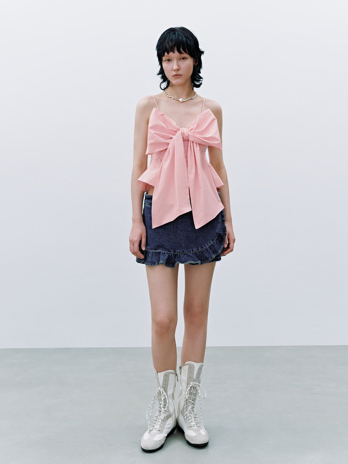 Bow Decor Cami Tops