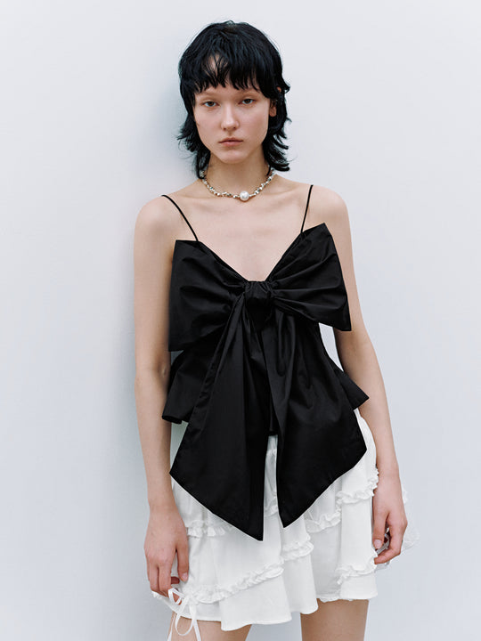 Bow Decor Cami Tops