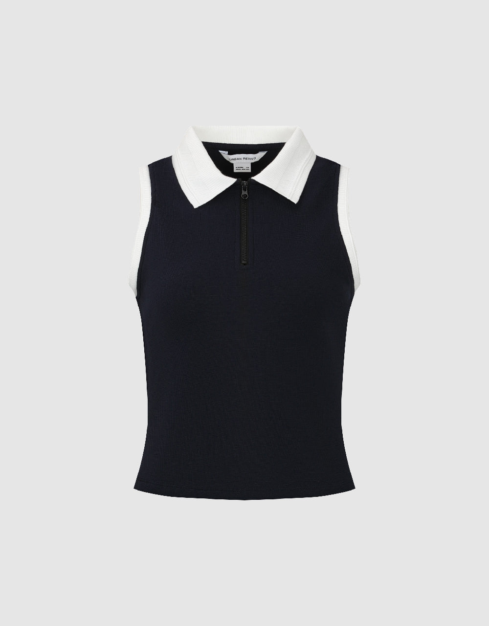 Sleeveless Skinny Polo Shirt