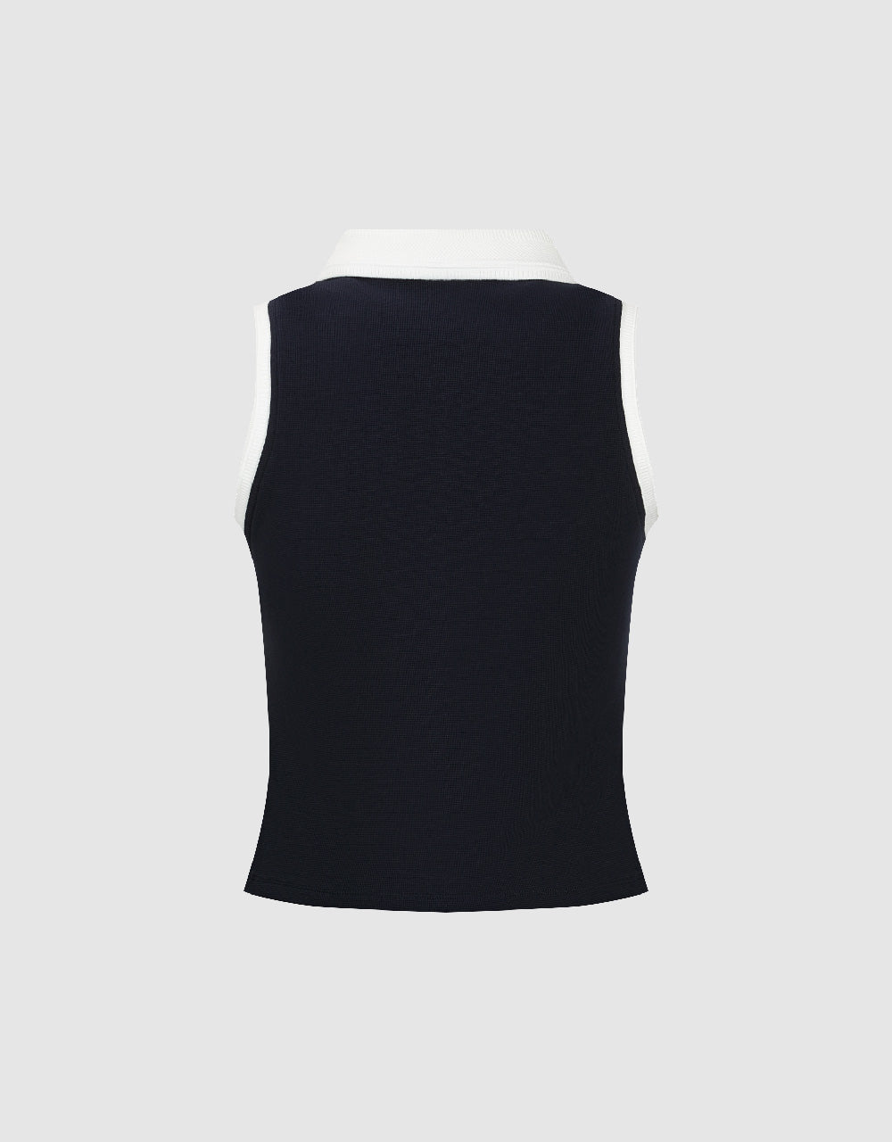 Sleeveless Skinny Polo Shirt
