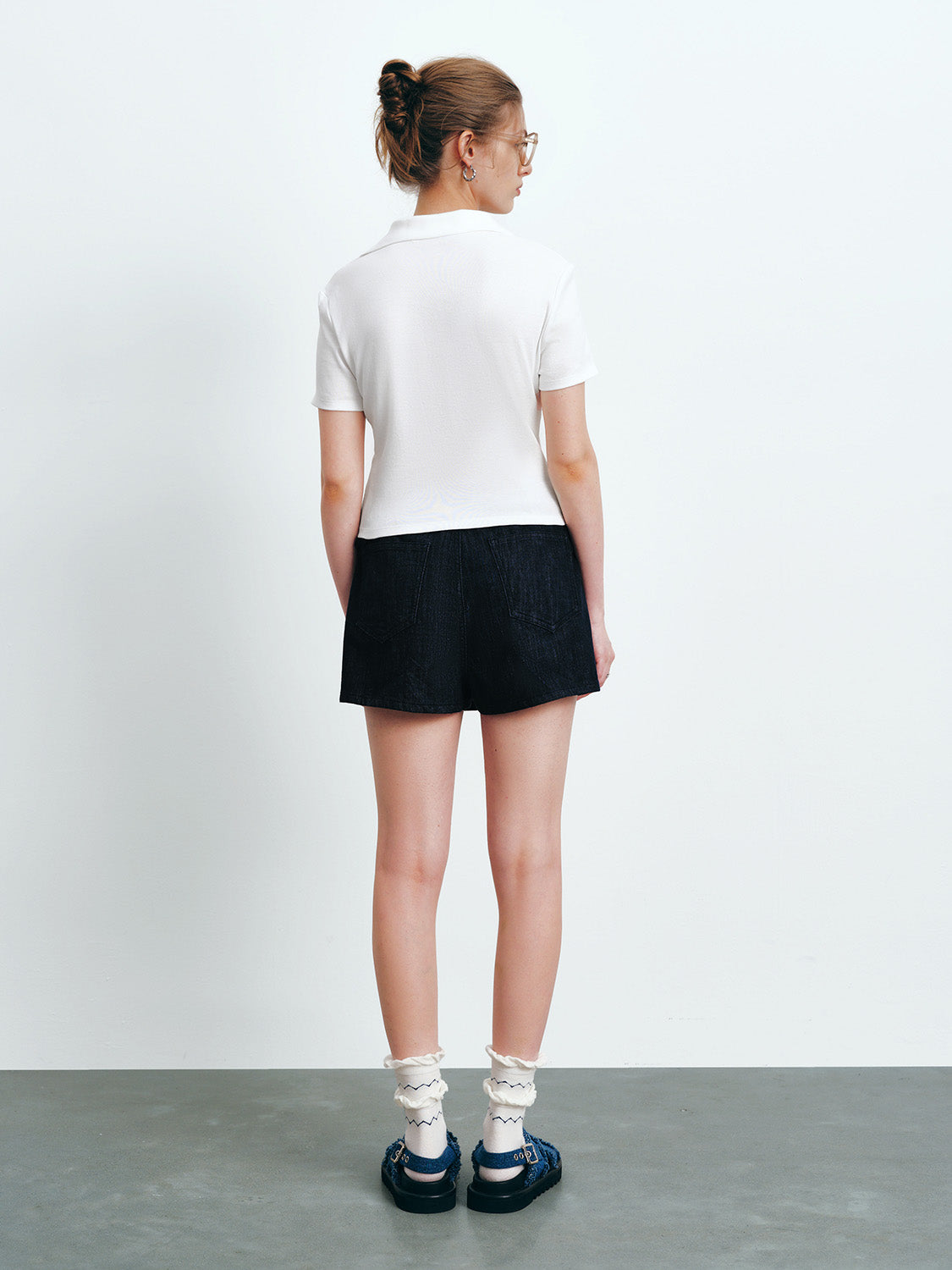 Collared Neck Skinny Polo Shirt