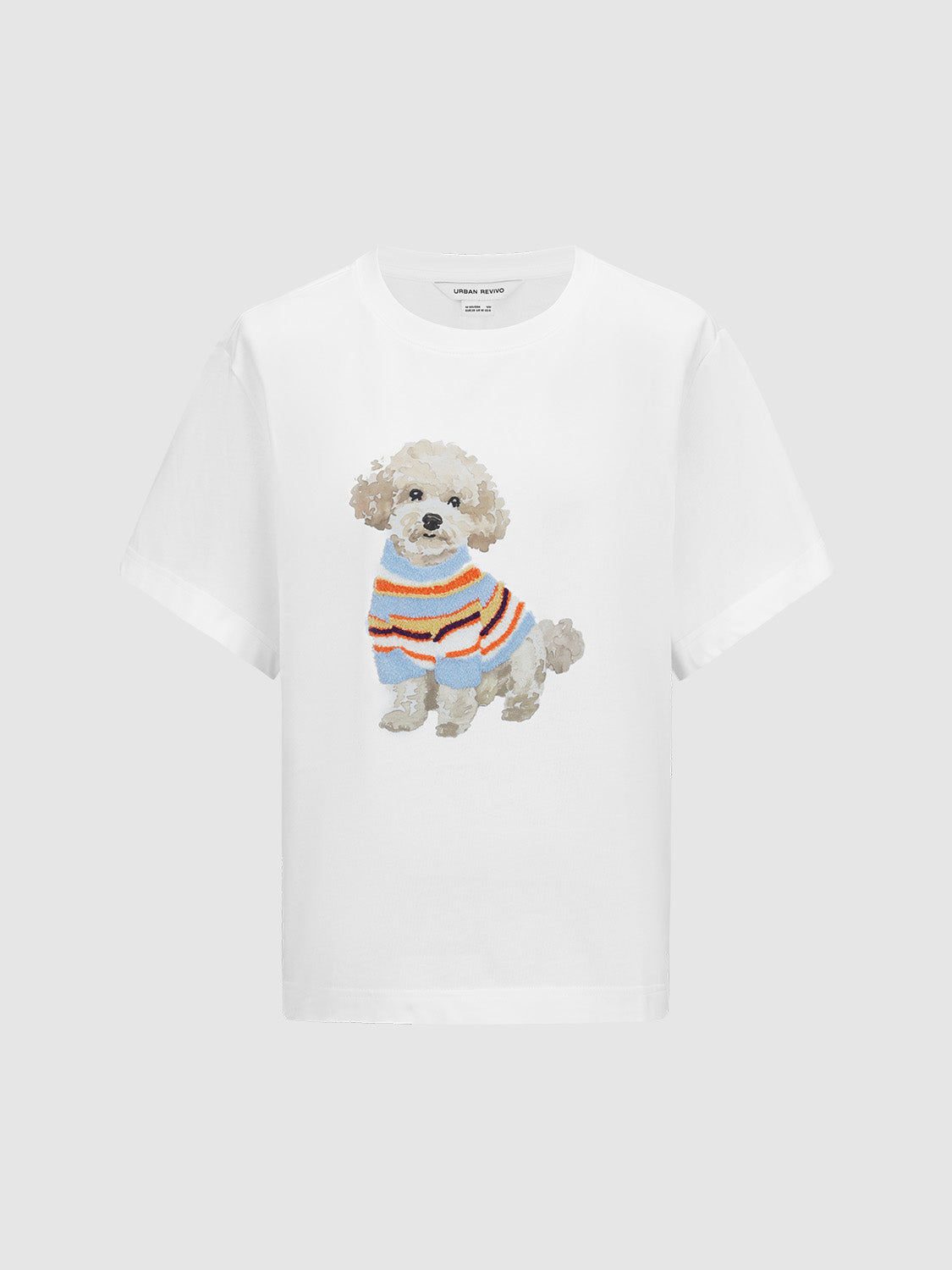 Puppy Printed Crew Neck T-Shirt