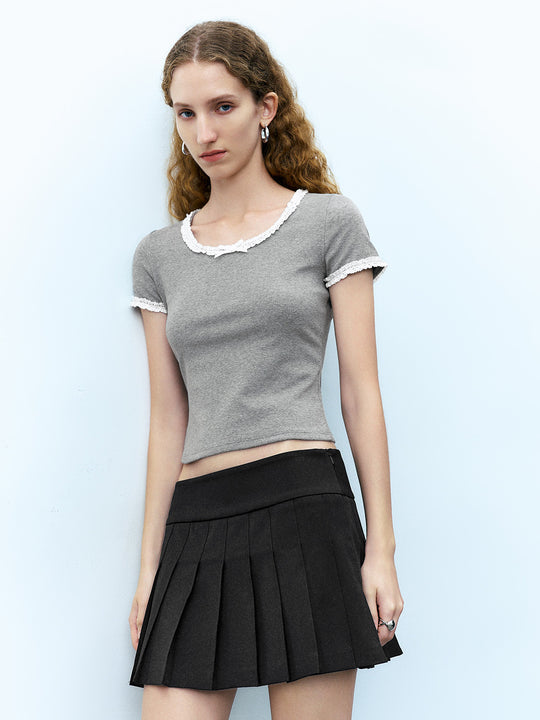 Crew Neck Skinny T-Shirt