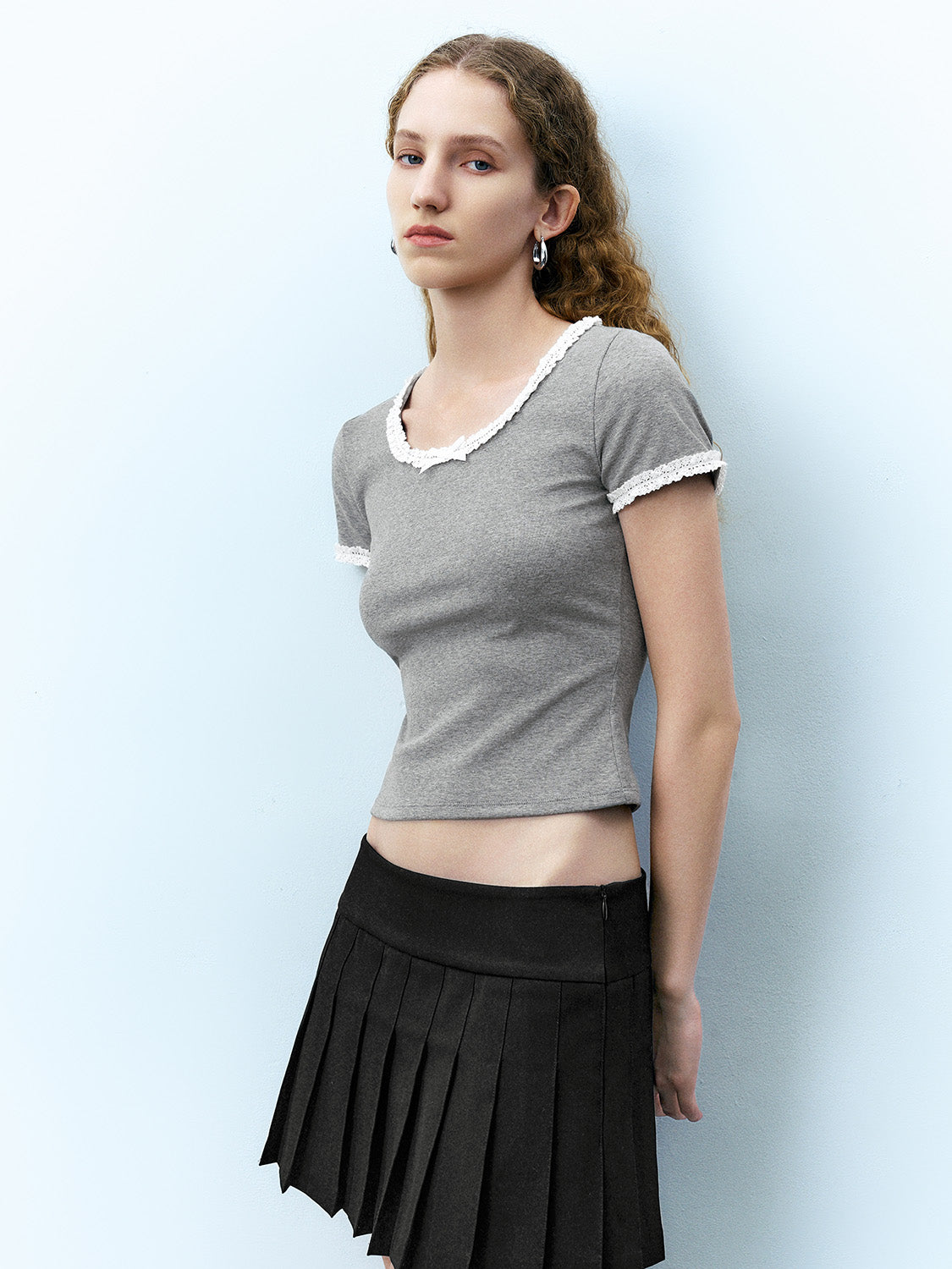 Crew Neck Skinny T-Shirt