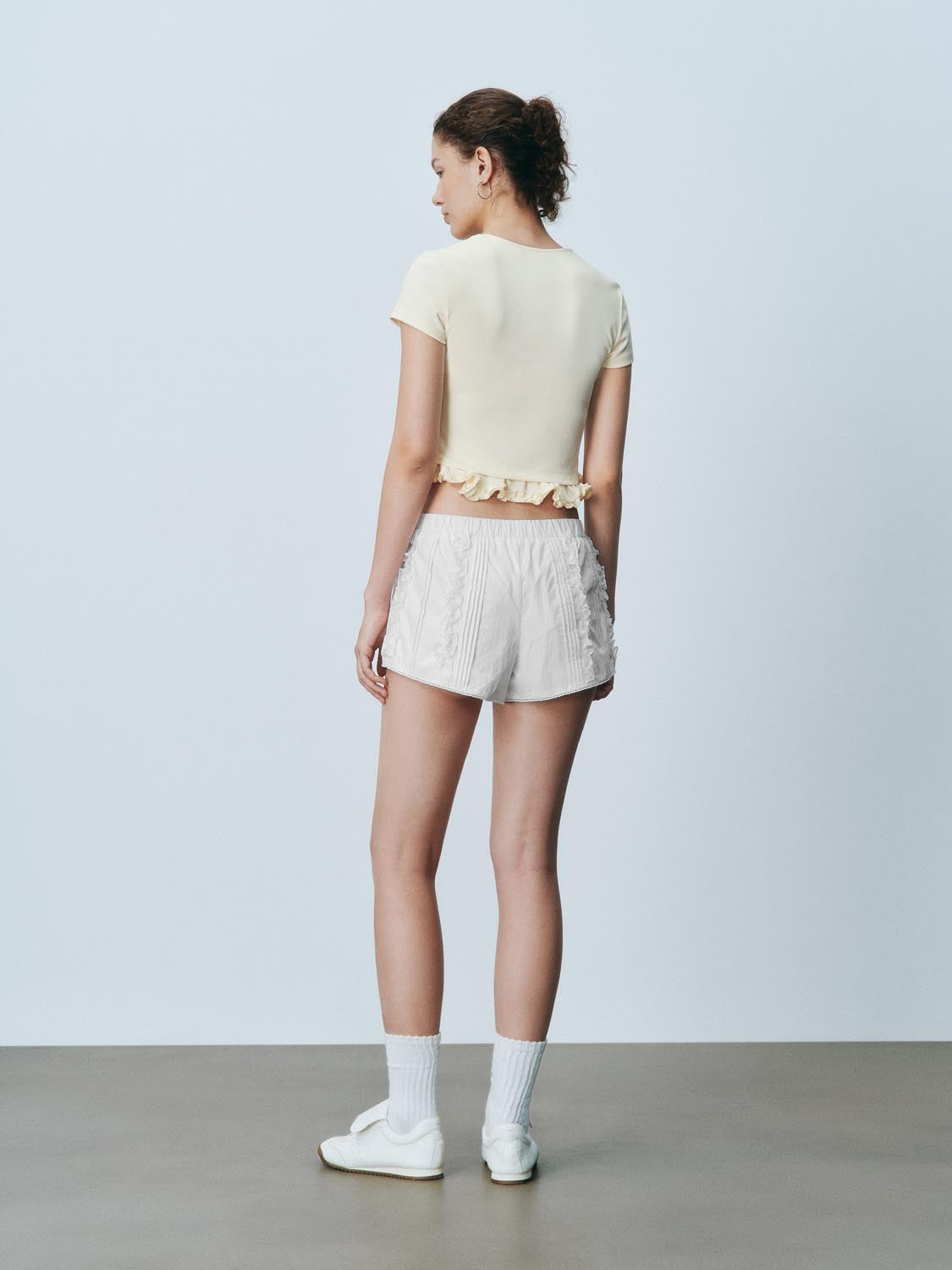 Frilled Hem Short Sleeve T-Shirts