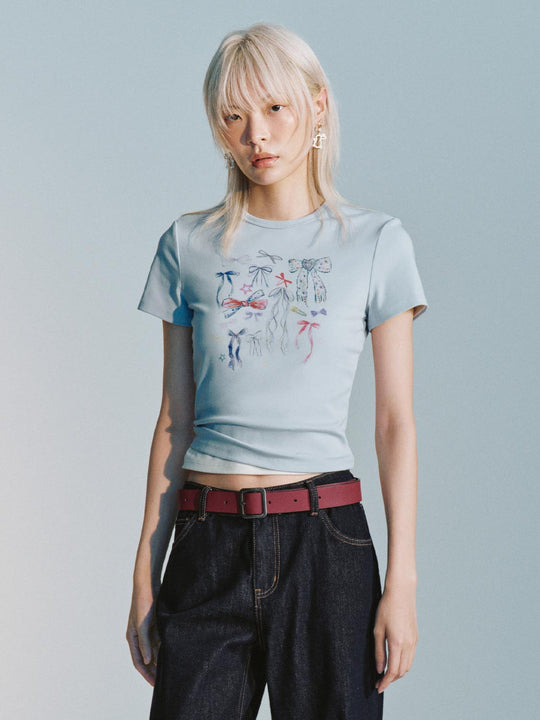 Printed Crew Neck T-Shirts