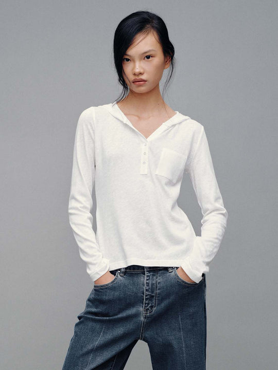 Polo Neck Long Sleeve T-Shirts