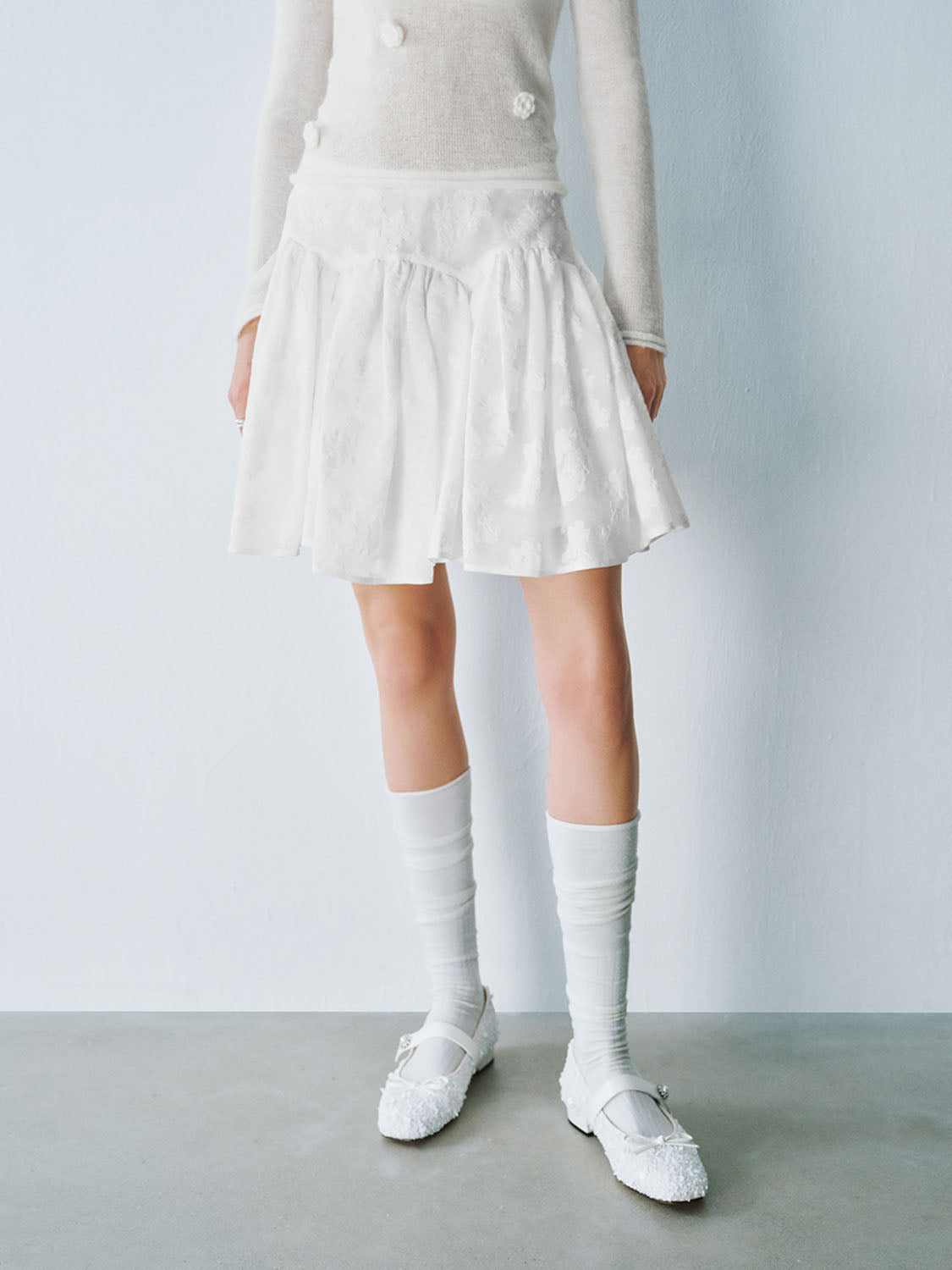 Mini Pleated A-Line Skirts