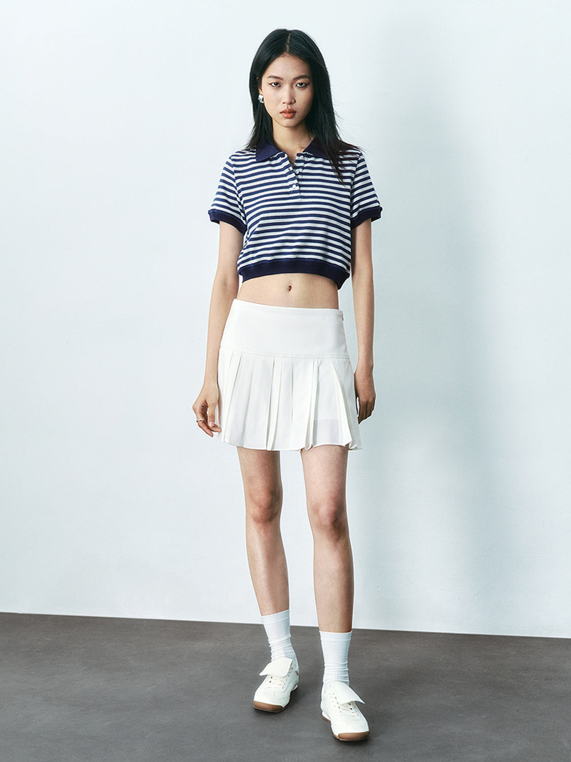 Pleated A-Line Skirts