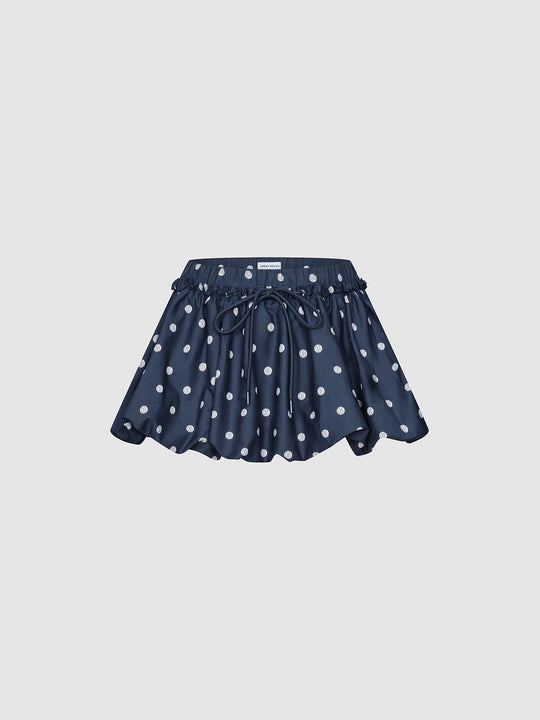 Dotted Mini A-Line Skirts