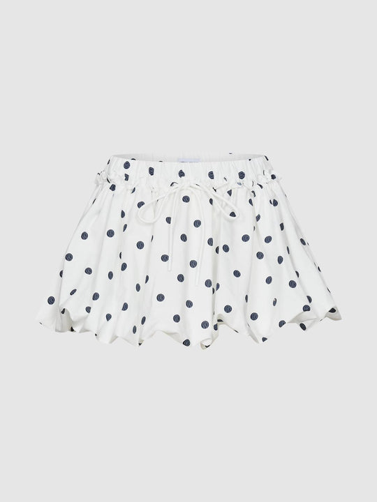 Dotted Mini A-Line Skirts