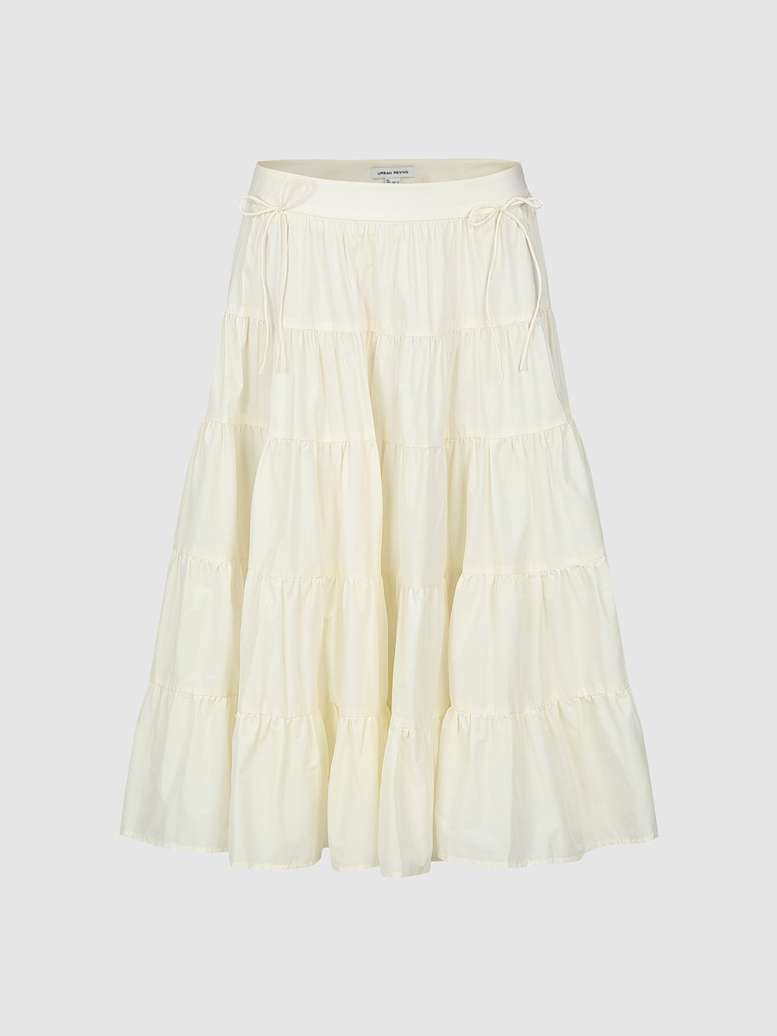 Tiered Midi A-Line Skirts