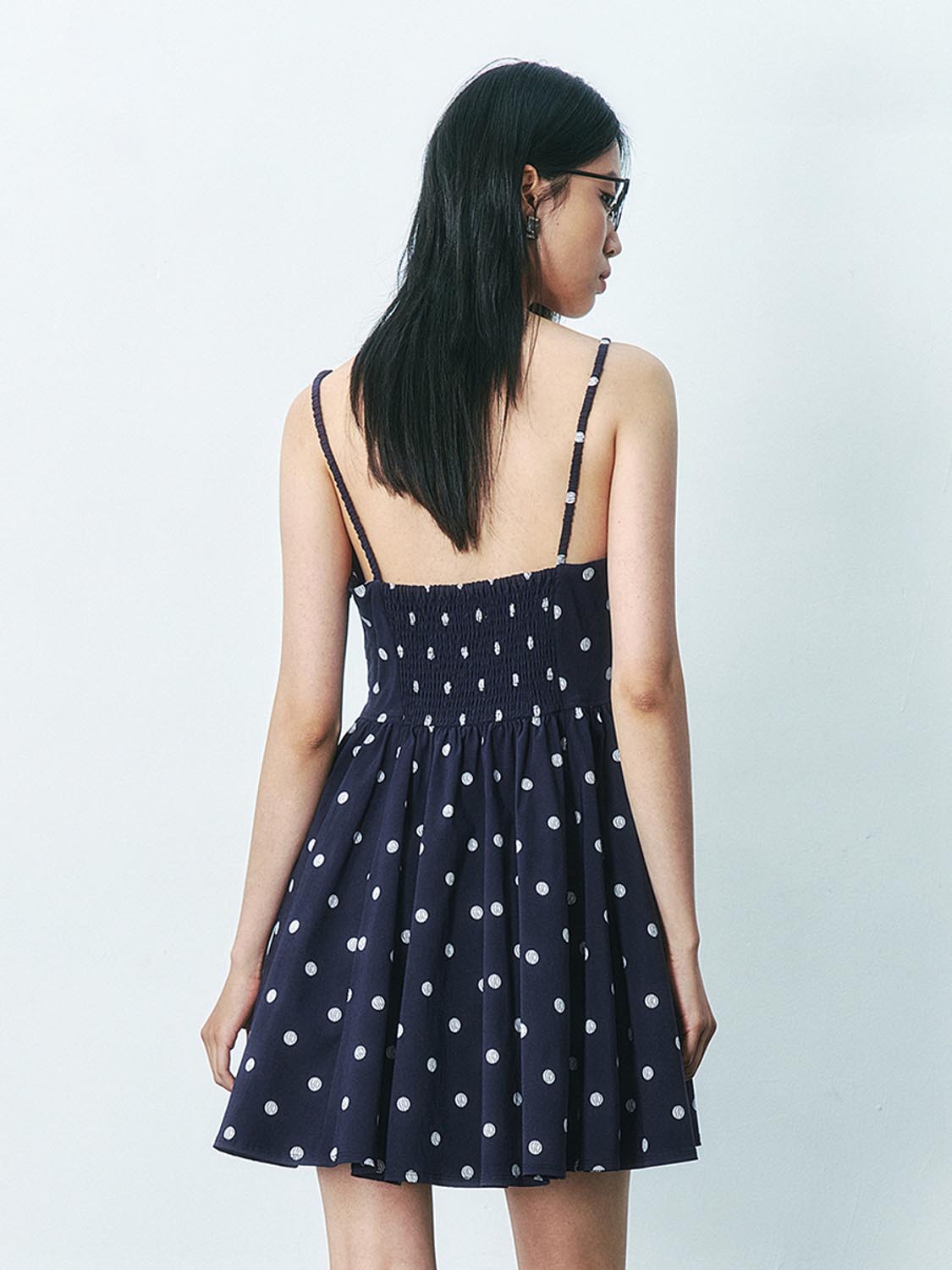 Dotted Cami A-Line Dresses
