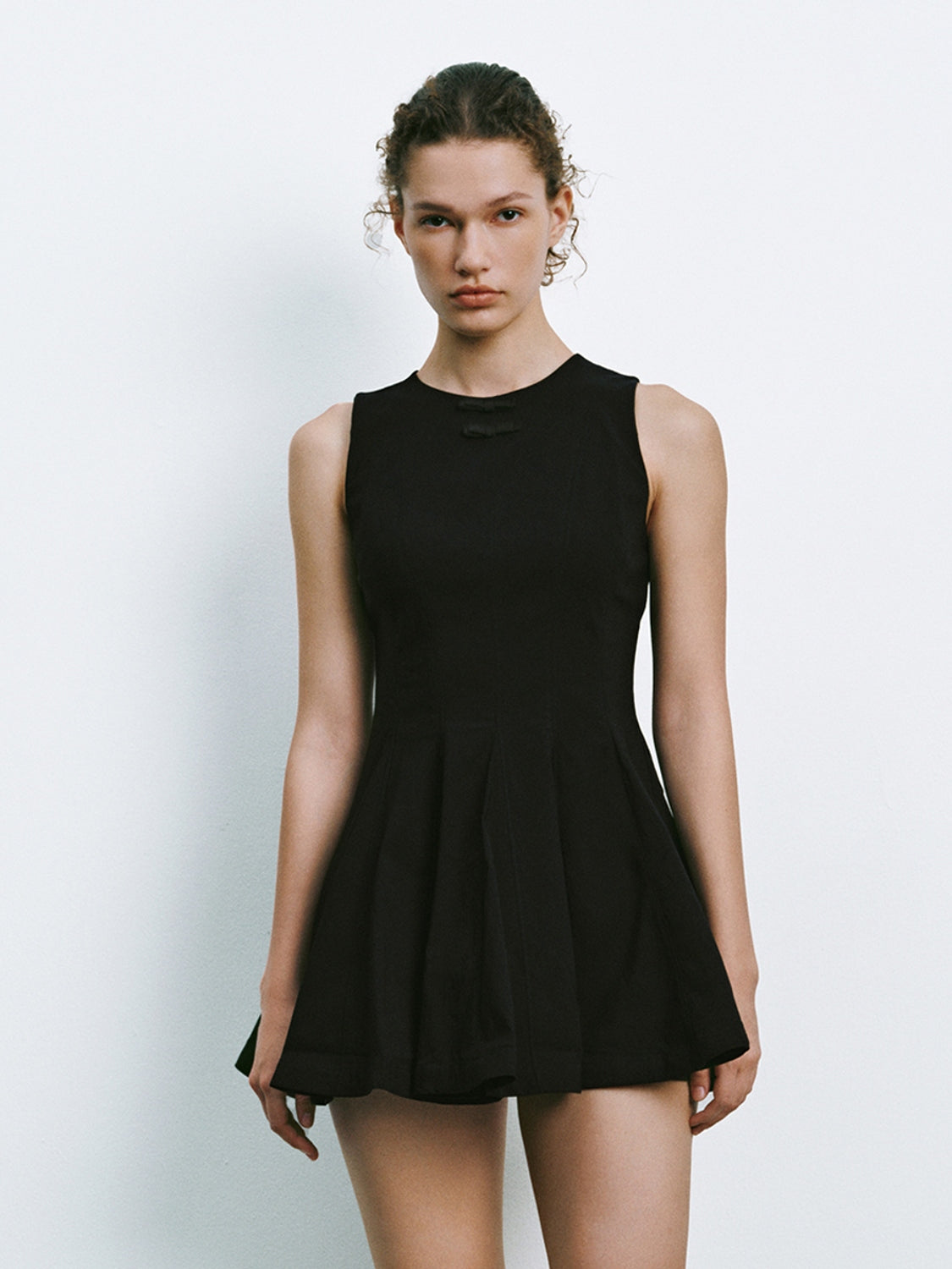 Sleeveless Flared Mini Dresses