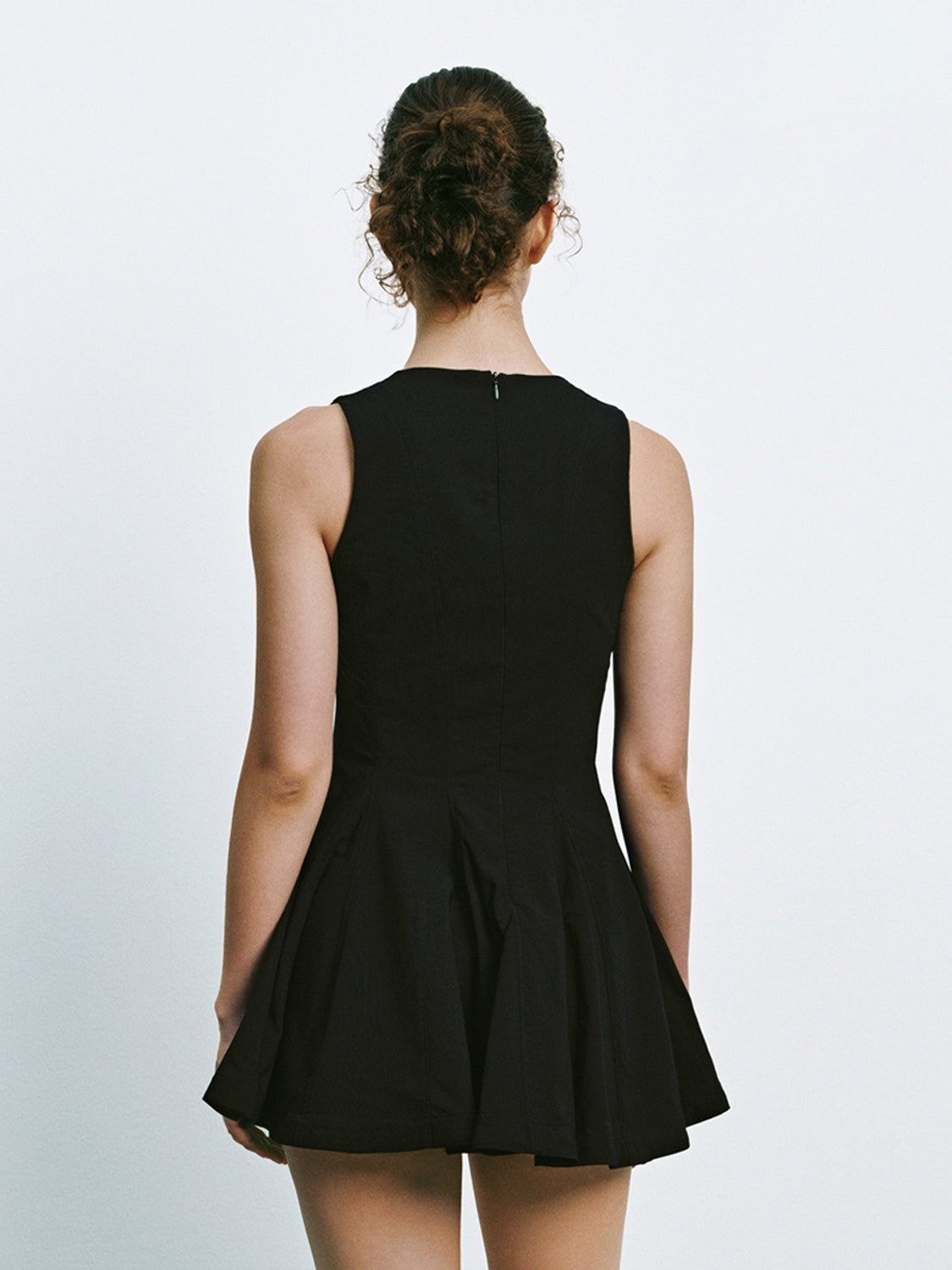 Sleeveless Flared Mini Dresses