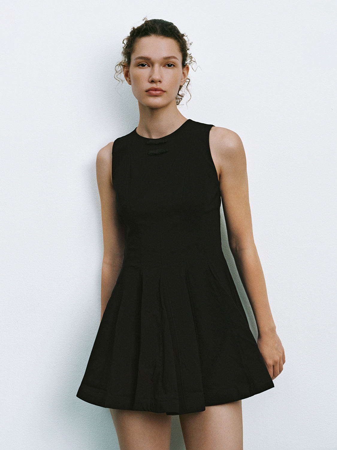 Sleeveless Flared Mini Dresses