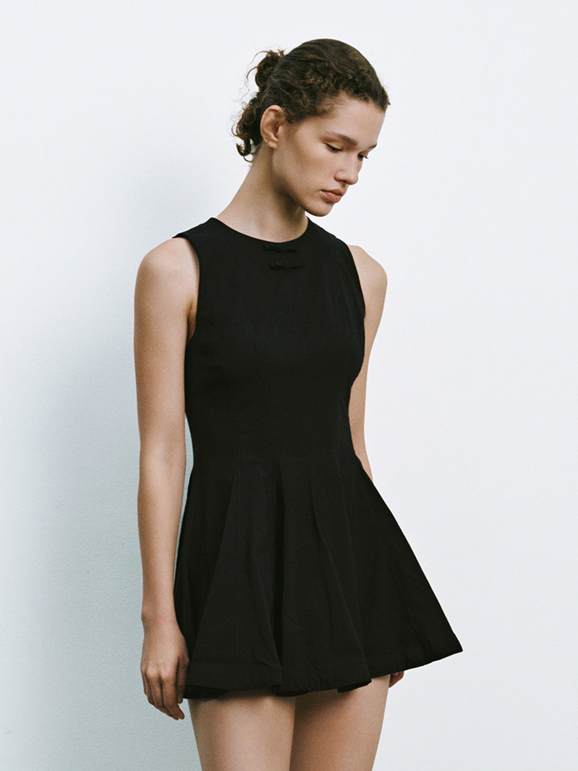 Sleeveless Flared Mini Dresses