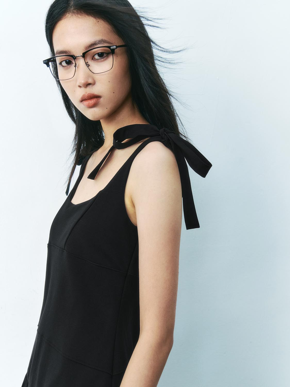 Lace Up Strap Skater Dresses