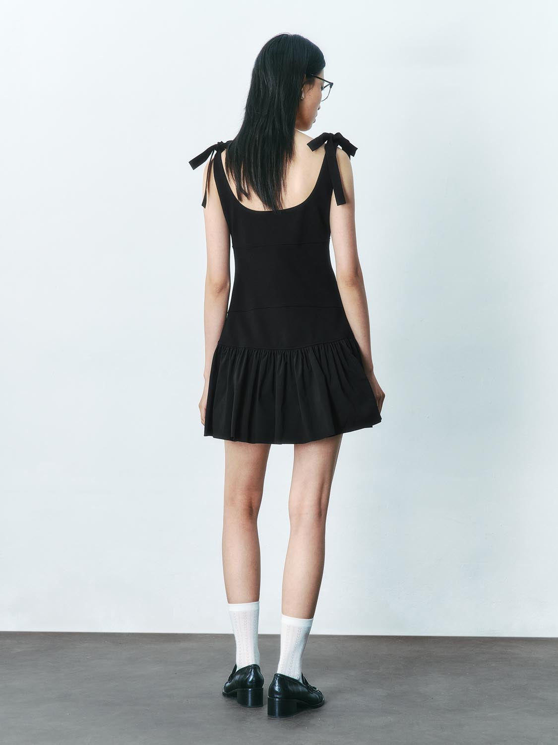 Lace Up Strap Skater Dresses