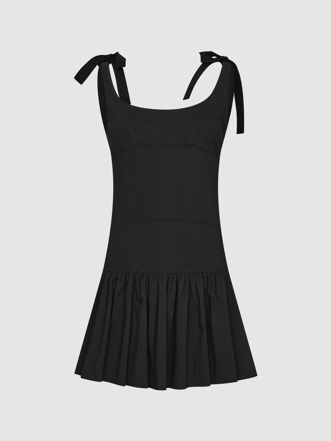 Lace Up Strap Skater Dresses