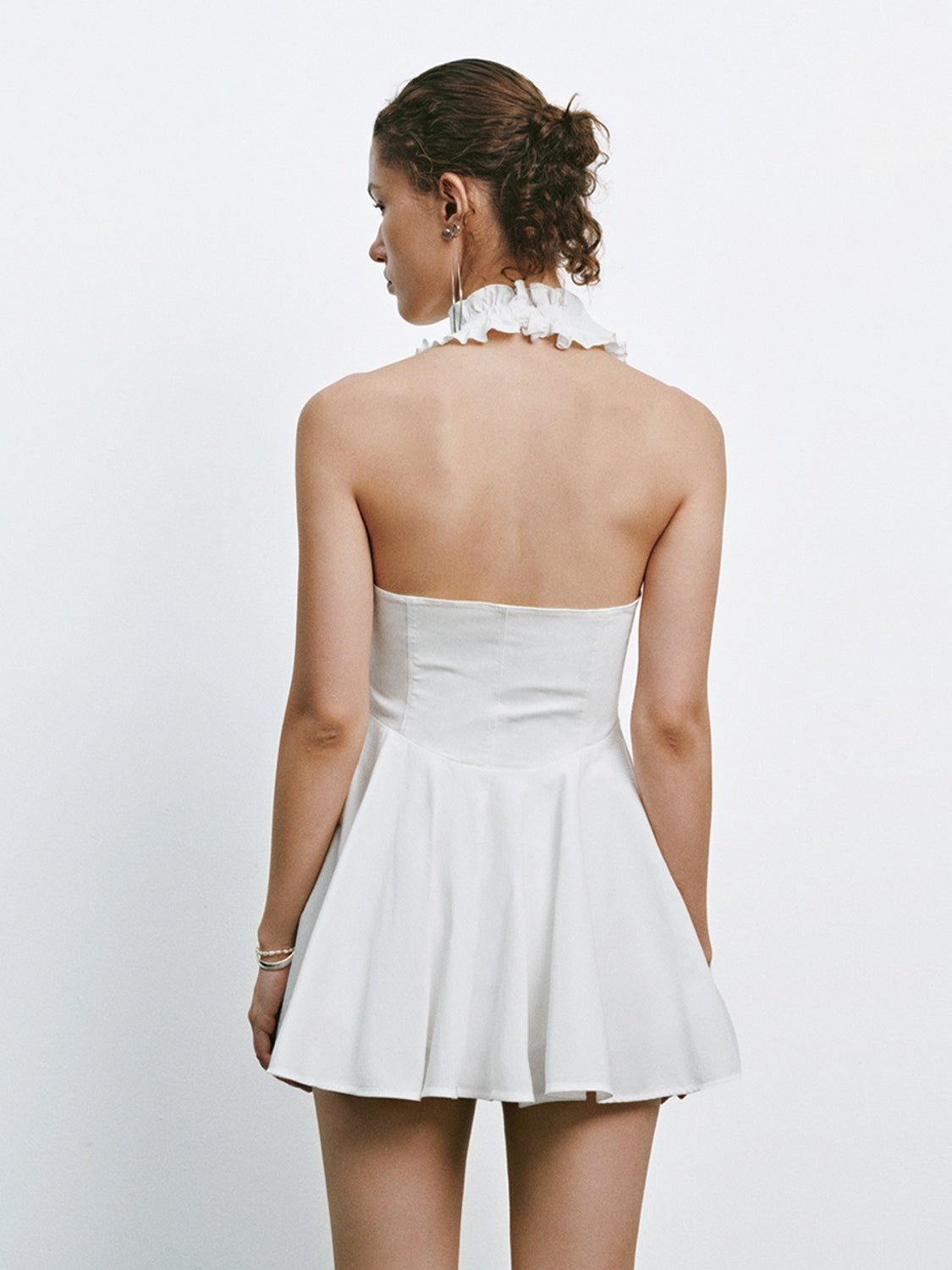 Ruffle Halter Mini Dresses