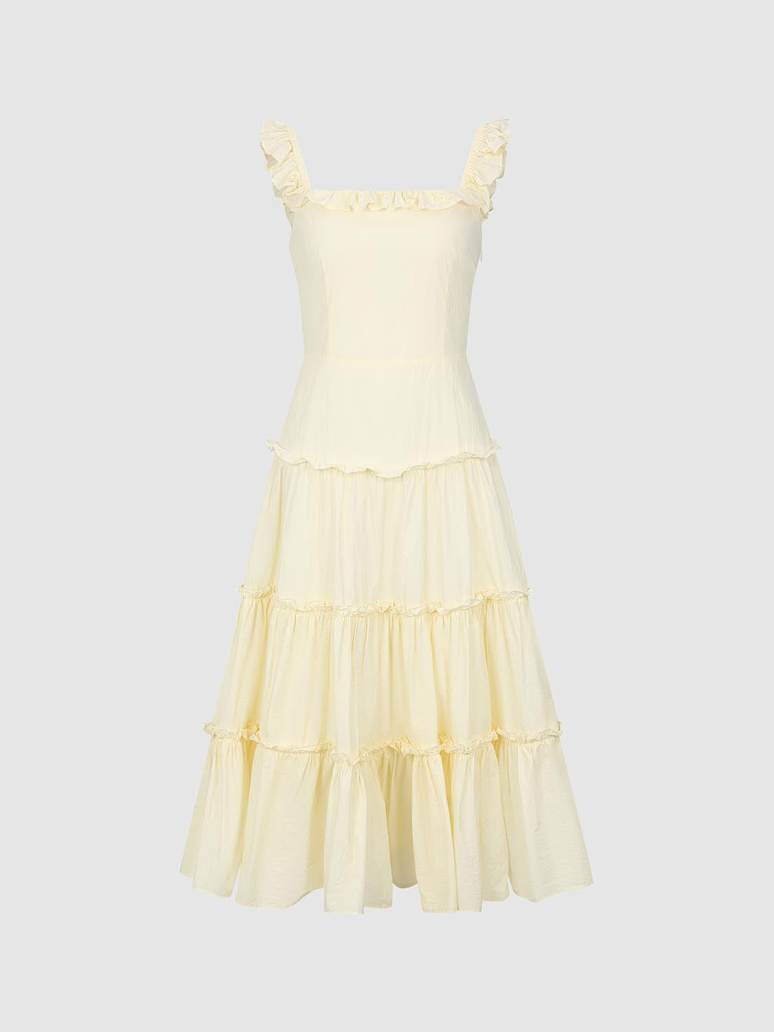 Tiered Cami A-Line Dresses