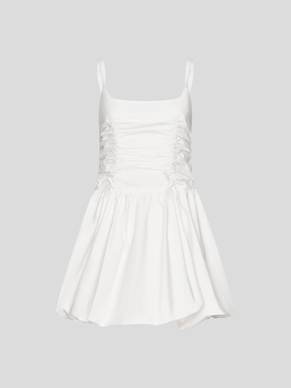 Shirred A-Line Mini Dresses