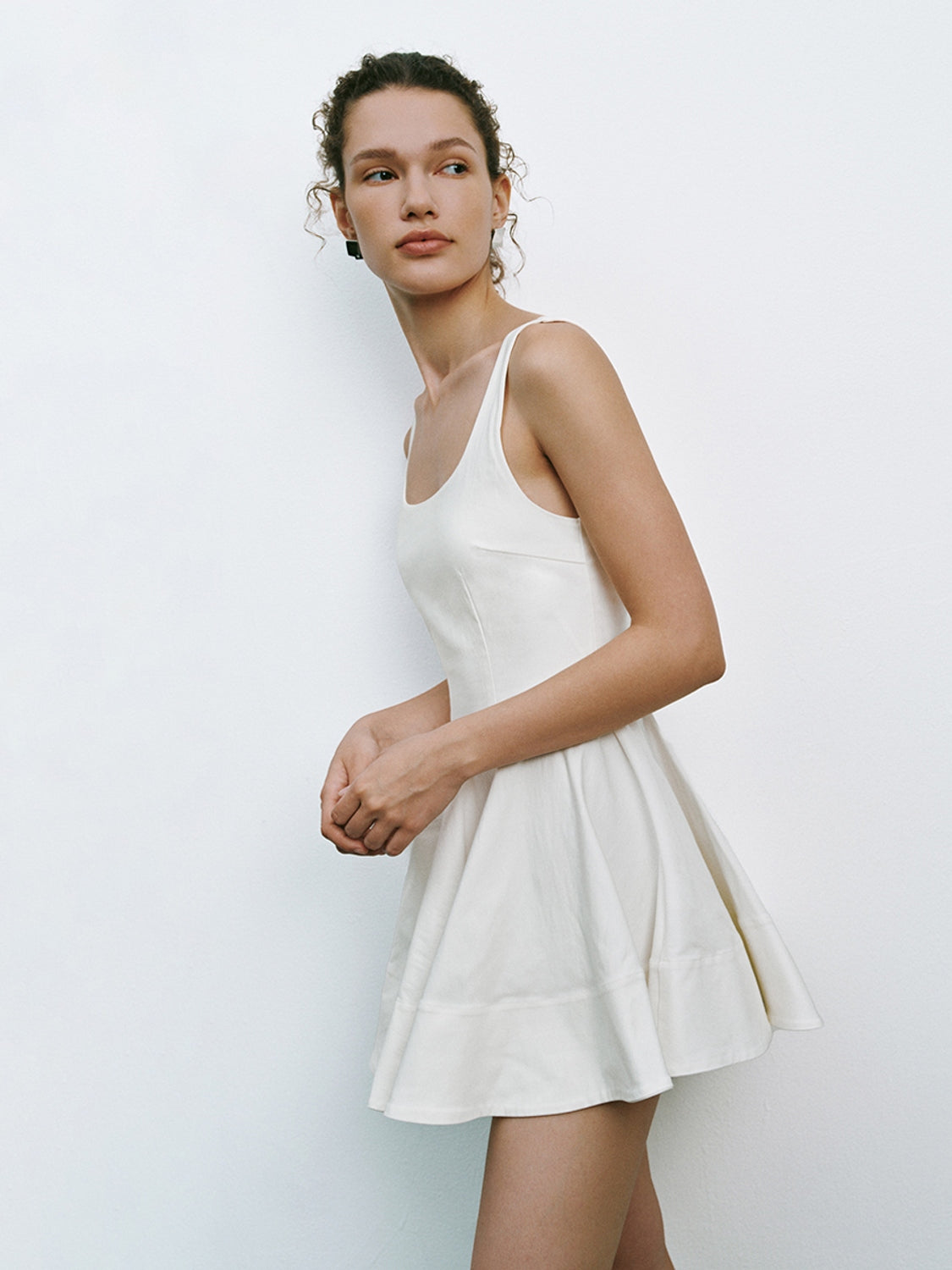 Flared Tank Top Mini Dresses