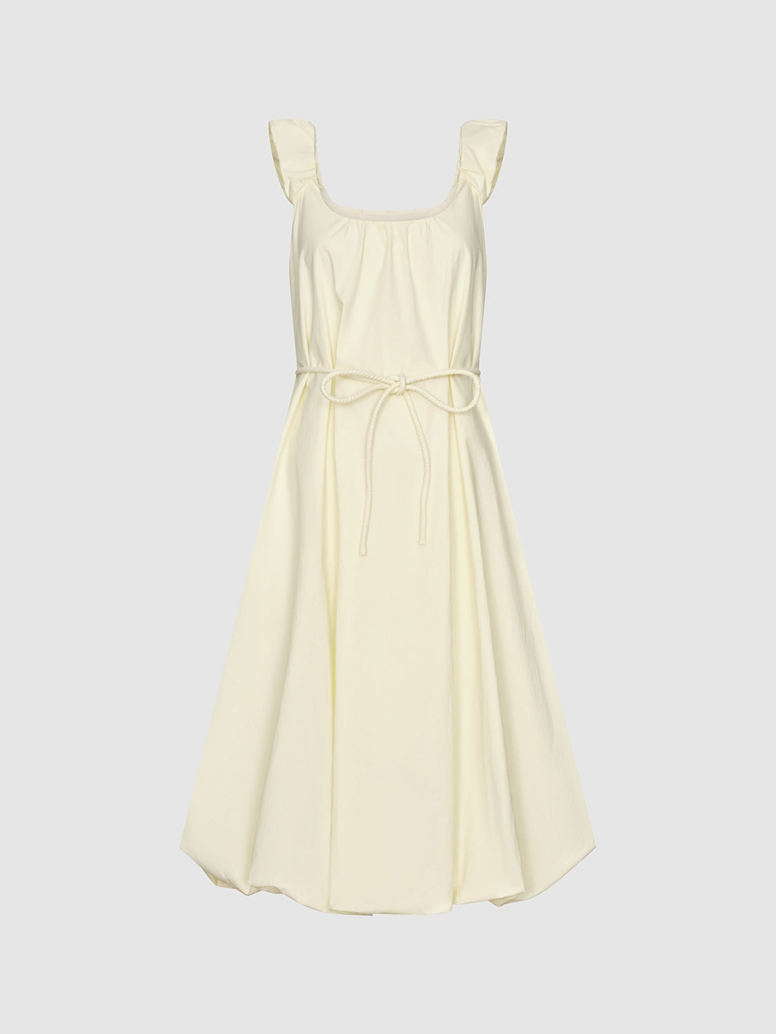 Wide Strap Ruffle Maxi Dresses
