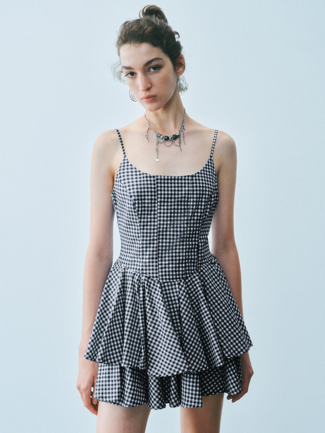 Camisole Tiered Mini Dresses