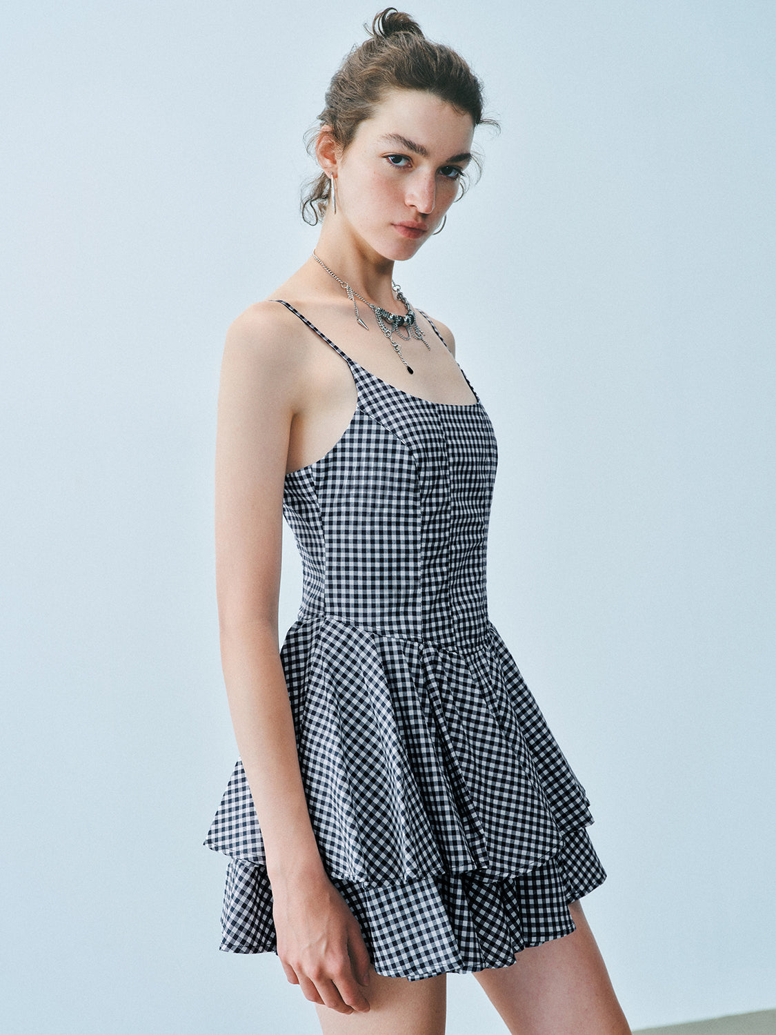 Camisole Tiered Mini Dresses
