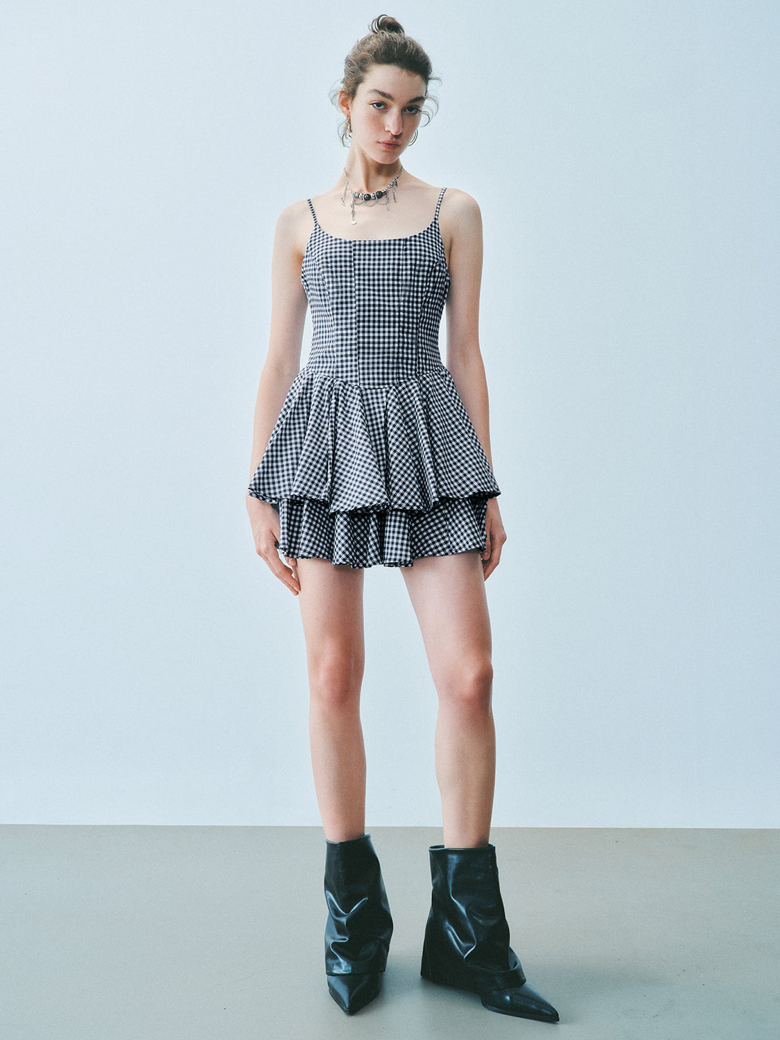 Camisole Tiered Mini Dresses