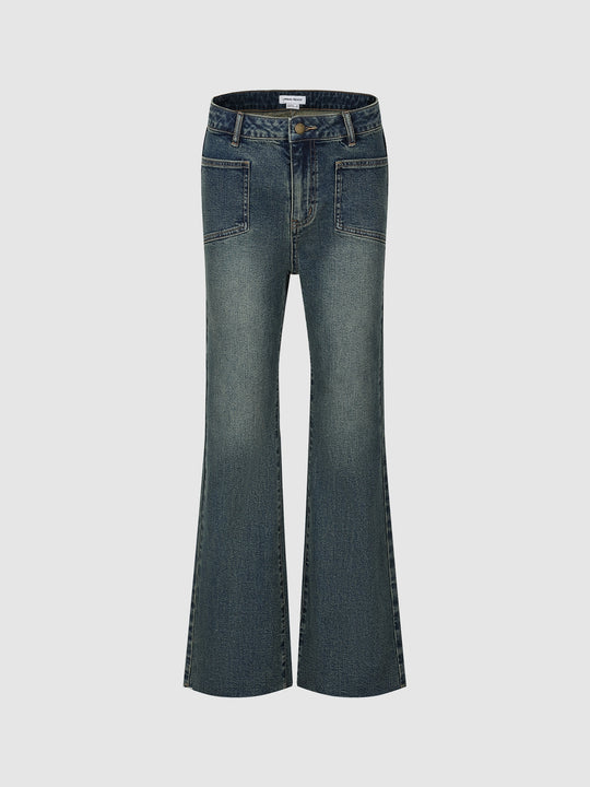 Skinny Washed Denim Jeans