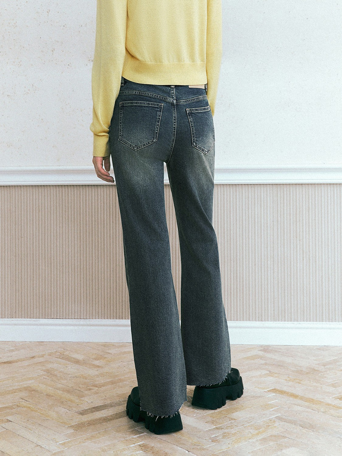 Skinny Washed Denim Jeans