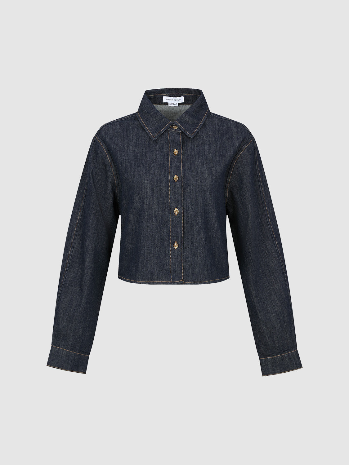 Button Up Loose Denim Shirt