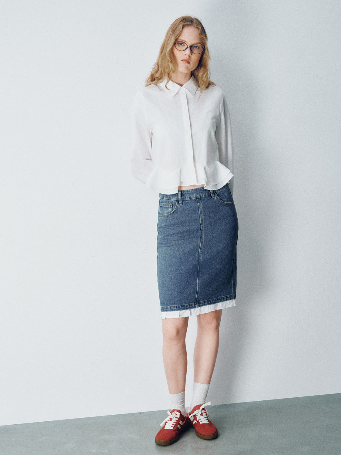 2 In 1 Mini Denim Skirt