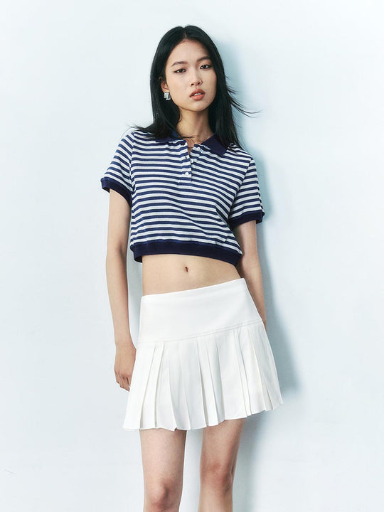 Striped Cropped T-Shirts