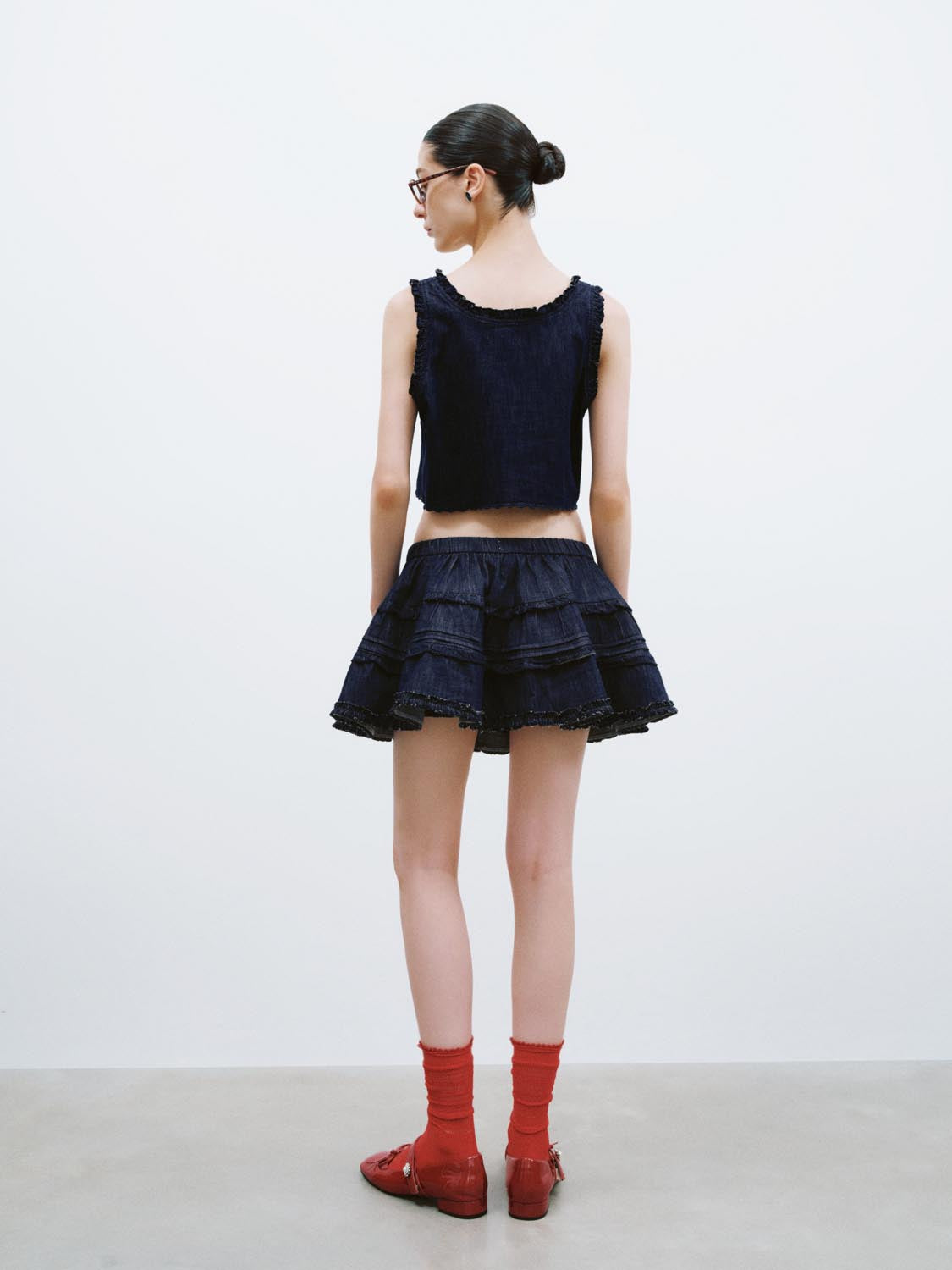 Denim Mini Skirts