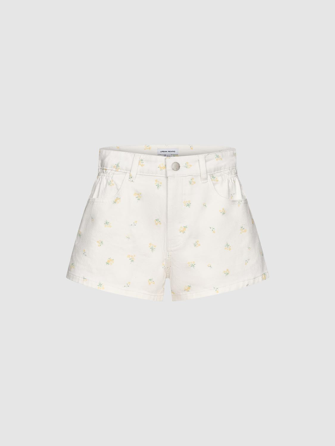 Floral Denim Shorts