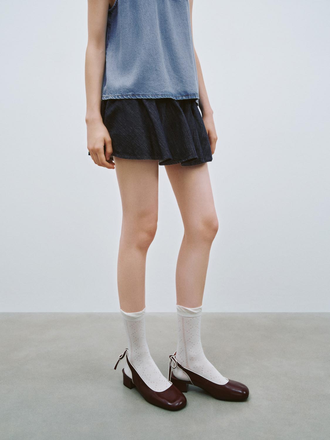 Denim Mini Skirts