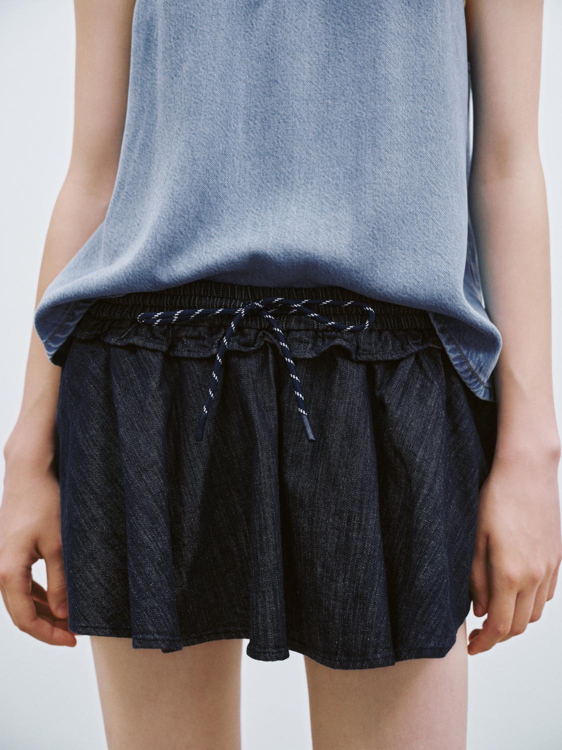 Denim Mini Skirts